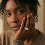 The Luminous Moissanite Engagement Ring ( Yellow Gold 14K )