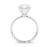 Wedding set lab diamond 7ct main stone 18k white gold