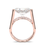 Lumira Moissanite Engagement Ring (Rose Gold)