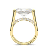 Lumira Moissanite Engagement Ring (Yellow Gold)