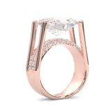 Lumira Moissanite Engagement Ring (Rose Gold)