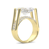 Lumira Moissanite Engagement Ring (Yellow Gold)