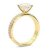 The Crystals Moissanite Wedding Set ( Yellow Gold )