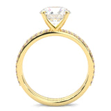 The Crystals Moissanite Wedding Set ( Yellow Gold )