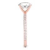 The Crystals Moissanite Engagement Ring ( Rose Gold 14K )