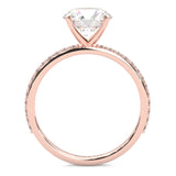 The Crystals Moissanite Engagement Ring ( Rose Gold 14K )