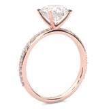 The Crystals Moissanite Engagement Ring ( Rose Gold 14K )