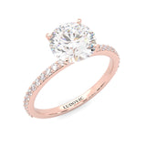 The Crystals Moissanite Engagement Ring ( Rose Gold 14K )