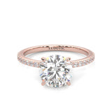 The Crystals Moissanite Engagement Ring ( Rose Gold 14K )