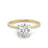 The Crystals Moissanite Engagement Ring ( Yellow Gold 14K )