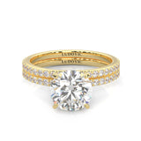 The Crystals Moissanite Wedding Set ( Yellow Gold )