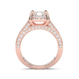 Fourfold Stones Halo Radiant Cut ( Rose Gold 14K )