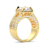 Fourfold Stones Halo Radiant Cut ( Yellow Gold 14K )