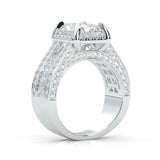 Fourfold Stones Halo Radiant Cut (14k Solid Gold)