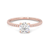 The Crystals Moissanite Wedding Set ( Rose Gold )