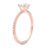 The Crystals Moissanite Wedding Set ( Rose Gold )