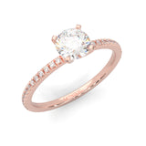 The Crystals Moissanite Wedding Set ( Rose Gold )