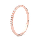 The Crystals Moissanite Wedding Band ( Rose Gold )