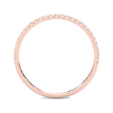 The Crystals Moissanite Wedding Band ( Rose Gold )