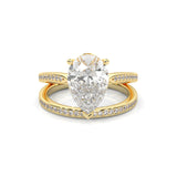 The Stella Nova Moissanite Engagement Ring ( 14k Yellow Gold )