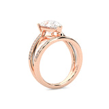 The Stella Nova Moissanite Engagement Ring ( 14k Rose Gold )