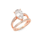The Stella Nova Moissanite Engagement Ring ( 14k Rose Gold )