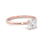 The Simple Love Moissanite Wedding Set ( Rose Gold )