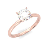 The Simple Love Moissanite Wedding Set ( Rose Gold )