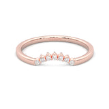 The Simple Love Moissanite Wedding Set ( Rose Gold )