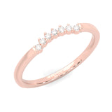 The Simple Love Moissanite Wedding Set ( Rose Gold )