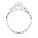 Trinité d’Amour Moissanite Engagement Ring (14k Solid Gold)