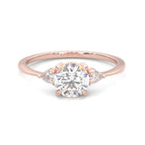 The Luminous Moissanite Engagement Ring ( Rose Gold )