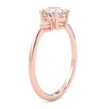 The Luminous Moissanite Engagement Ring ( Rose Gold )