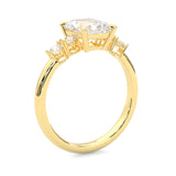 Élanor Moissanite Engagement Ring (14K Yellow Gold )
