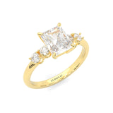 Élanor Moissanite Engagement Ring (14K Yellow Gold )
