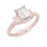 l'Amulette Stupéfiante Moissanite Engagement Ring ( Rose Gold )