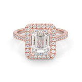 la Bague Immonde Moissanite Engagement Ring ( Rose Gold 14K )