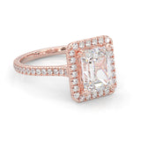 la Bague Immonde Moissanite Engagement Ring ( Rose Gold 14K )