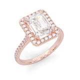 la Bague Immonde Moissanite Engagement Ring ( Rose Gold 14K )