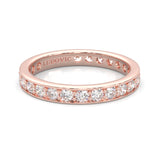 The Dearest Vigor Moissanite Eternity Ring ( Rose Gold )