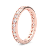 The Dearest Vigor Moissanite Eternity Ring ( Rose Gold )