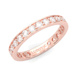 The Dearest Vigor Moissanite Eternity Ring ( Rose Gold )