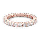 The Peace Passion Moissanite Eternity Ring ( Rose Gold )