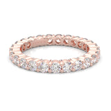 The Peace Passion Moissanite Eternity Ring ( Rose Gold )