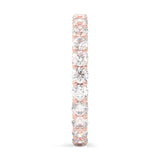 The Peace Passion Moissanite Eternity Ring ( Rose Gold )