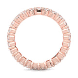 The Peace Passion Moissanite Eternity Ring ( Rose Gold )