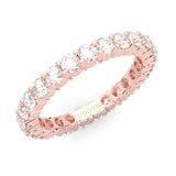 The Peace Passion Moissanite Eternity Ring ( Rose Gold )