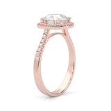 L'Amulette d'Étincelle Rose Moissanite Engagement Ring ( Rose Gold )