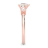 Ludovic Heart Shape Center Engagement Ring ( Rose Gold 14K )