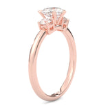 Ludovic Heart Shape Center Engagement Ring ( Rose Gold 14K )